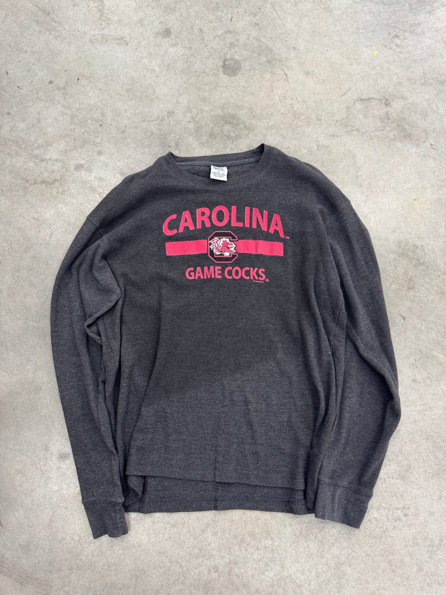 Vintage Carolina Gamecocks Long Sleeve Black Tee-XL