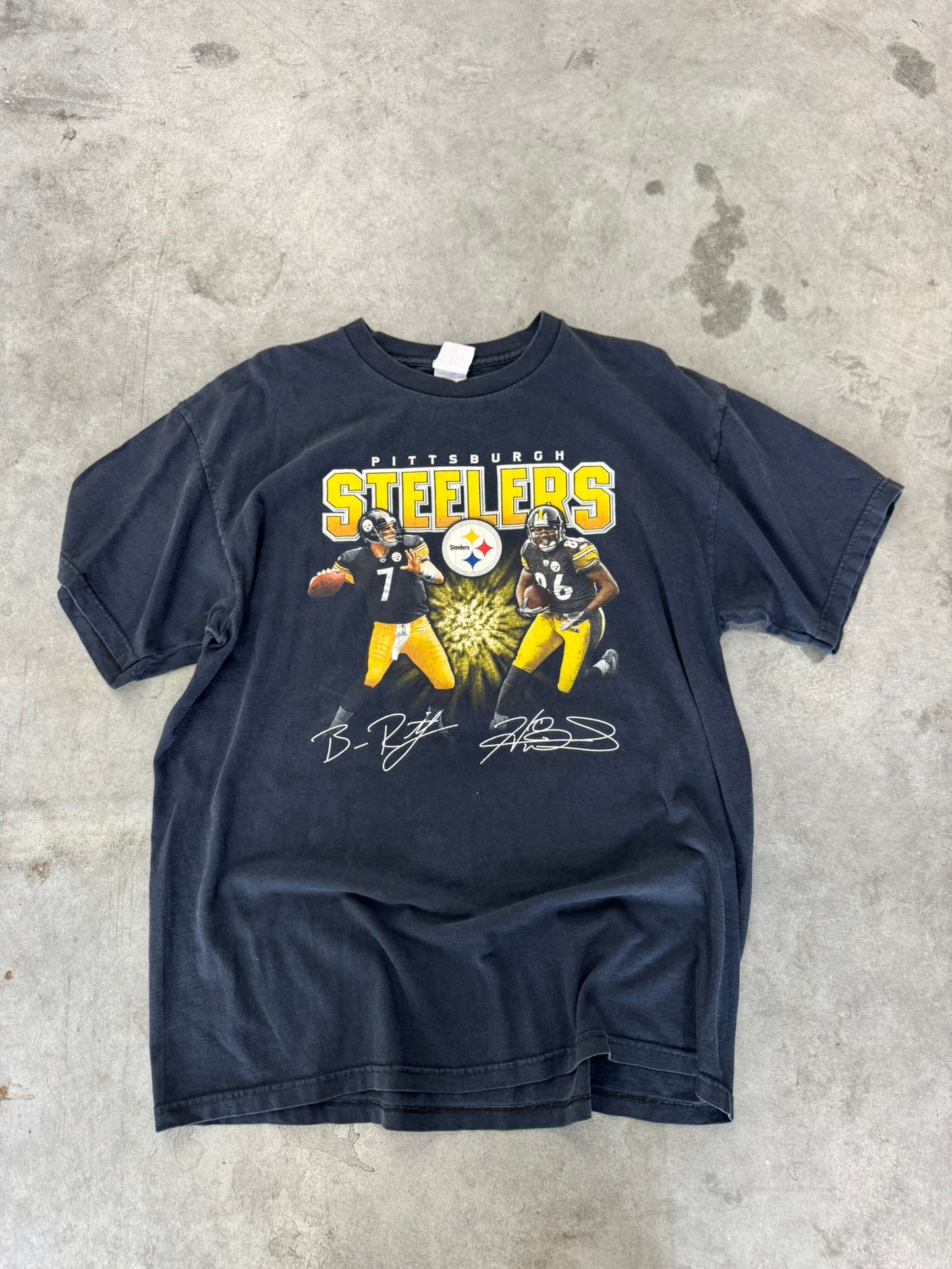 Pittsburgh Steelers Vintage Black Tee - XL