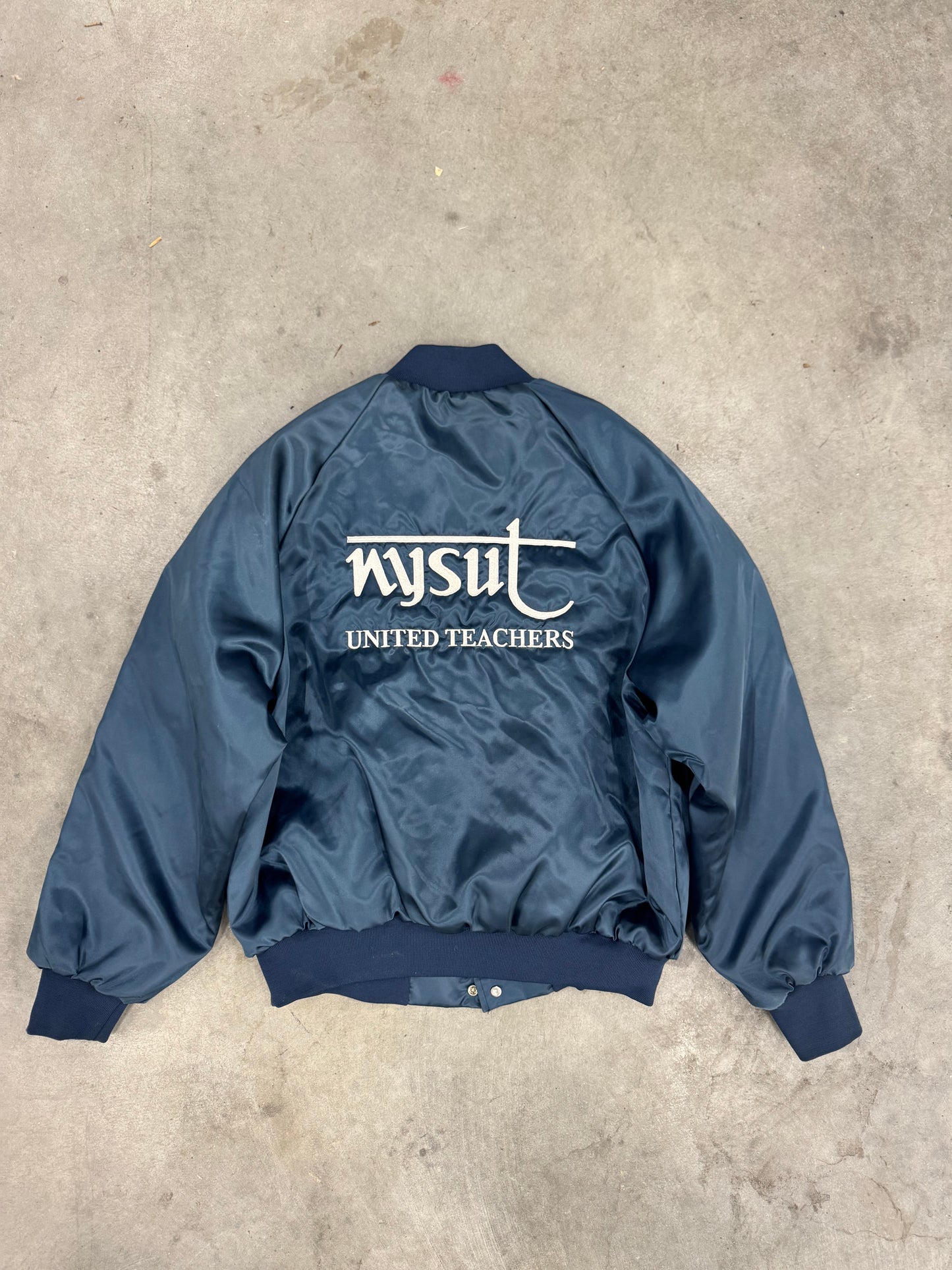 Vintage 80s Style Bomber Jacket - M