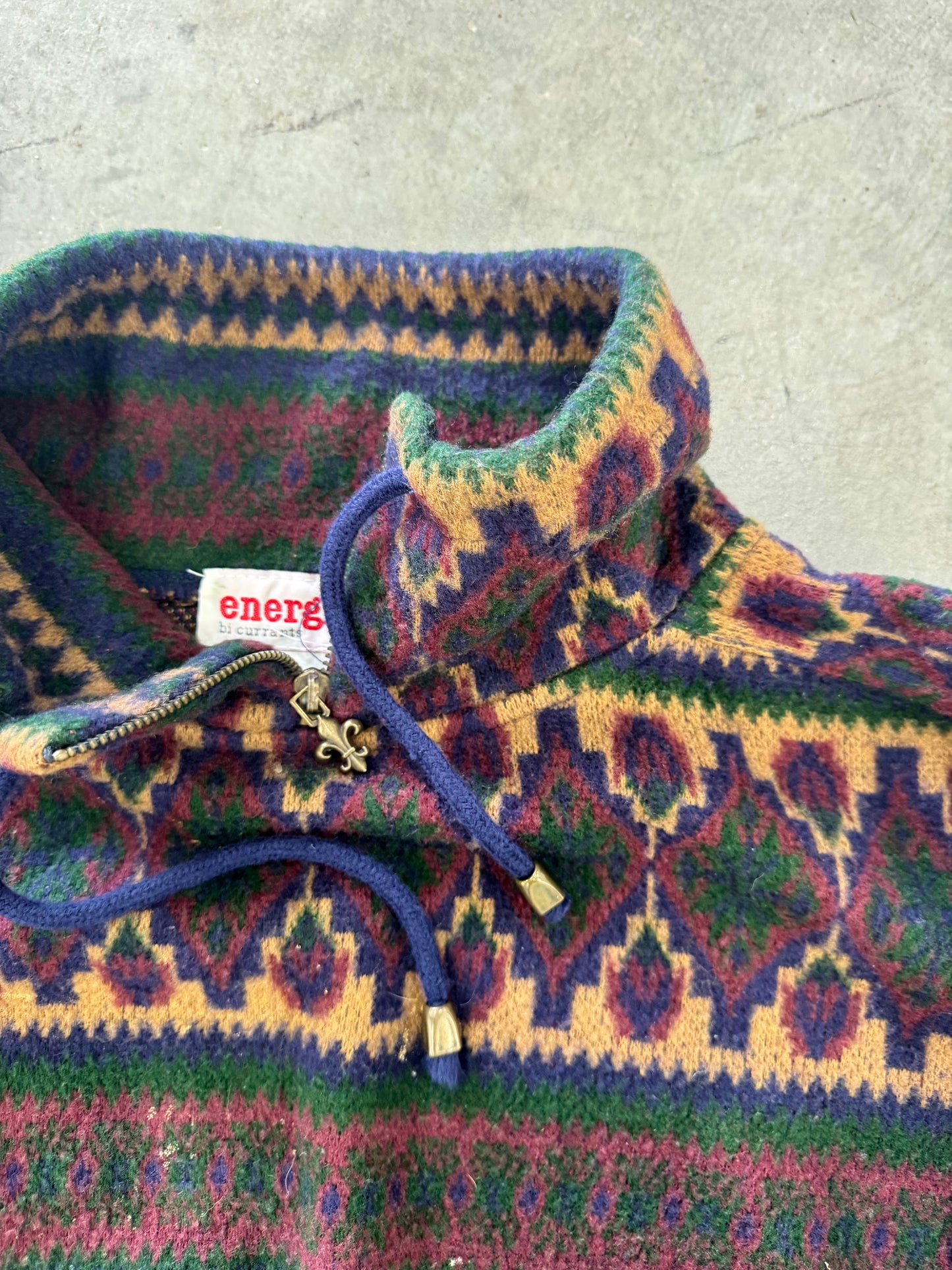 Aztec Print Fleece Jacket - L