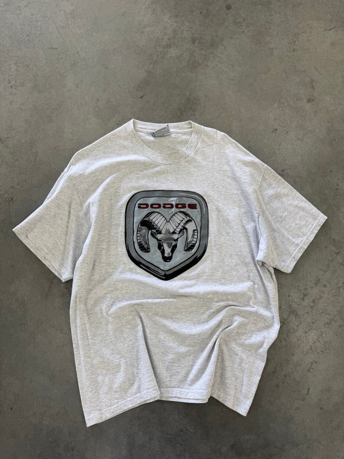 Dodge Vintage Logo Gray Tee - XL