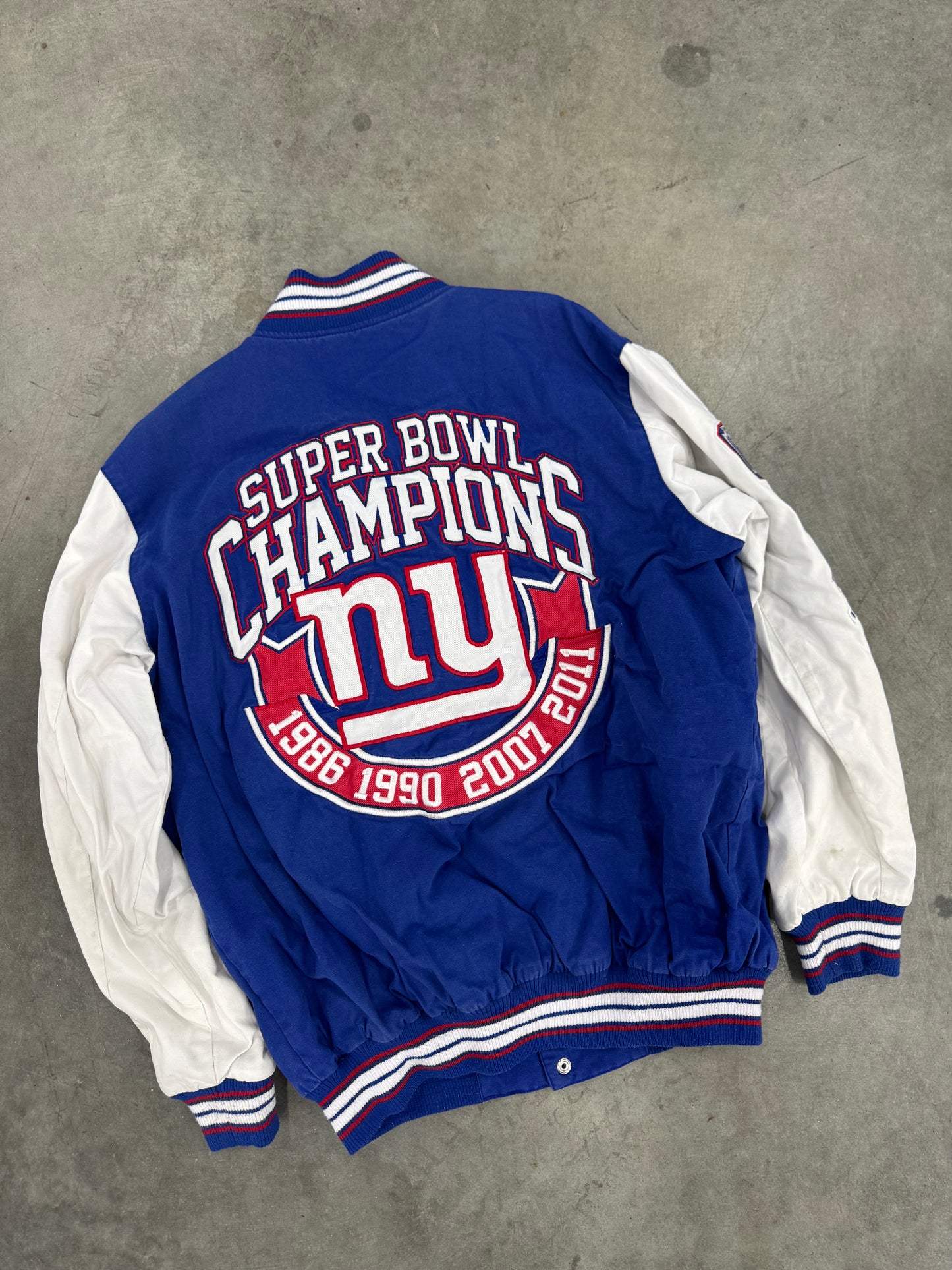 New York Giants Championship Jacket 4 Time Super Bowl -XL
