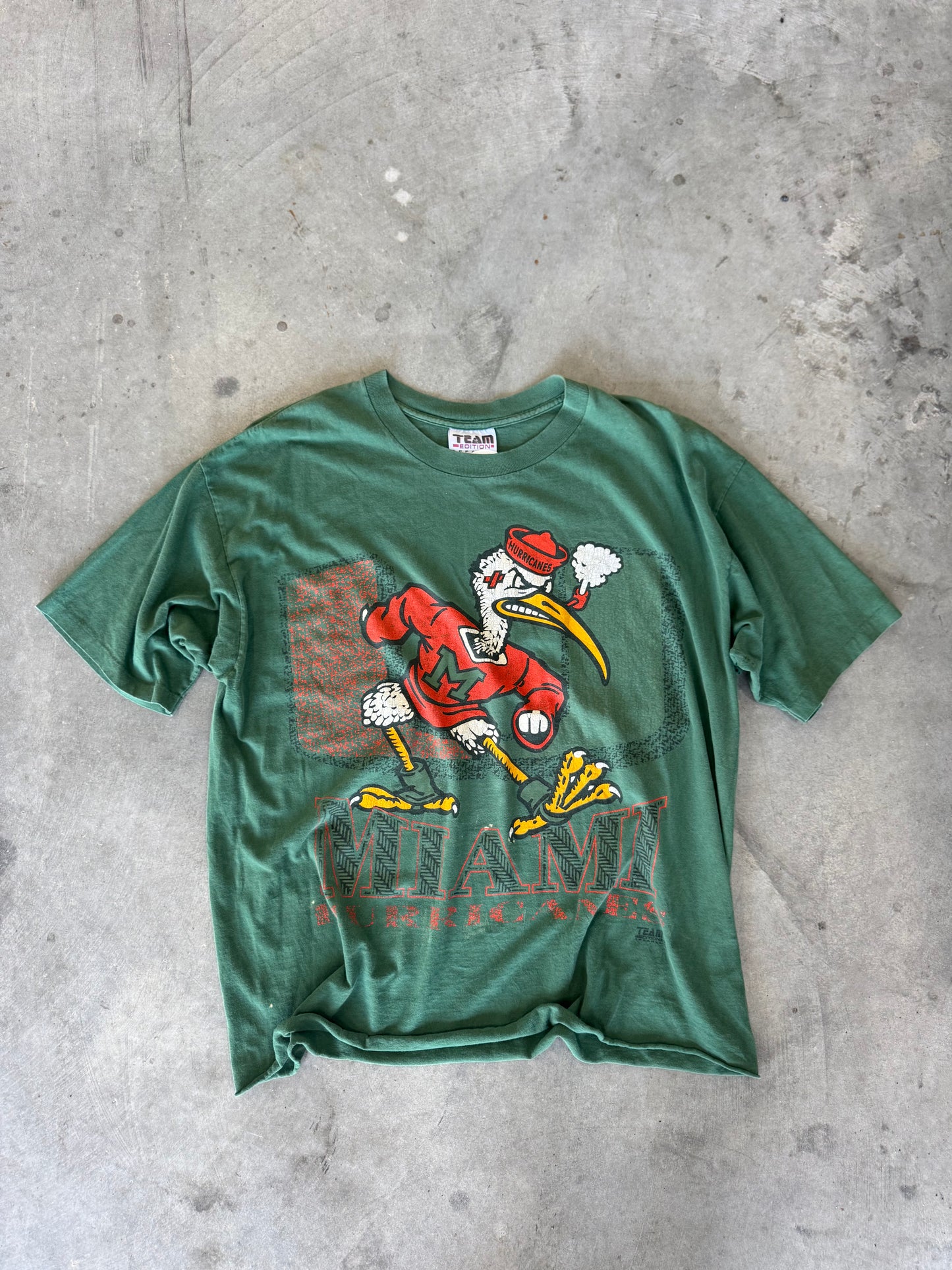 U Miami Hurricanes Green Tee - XL