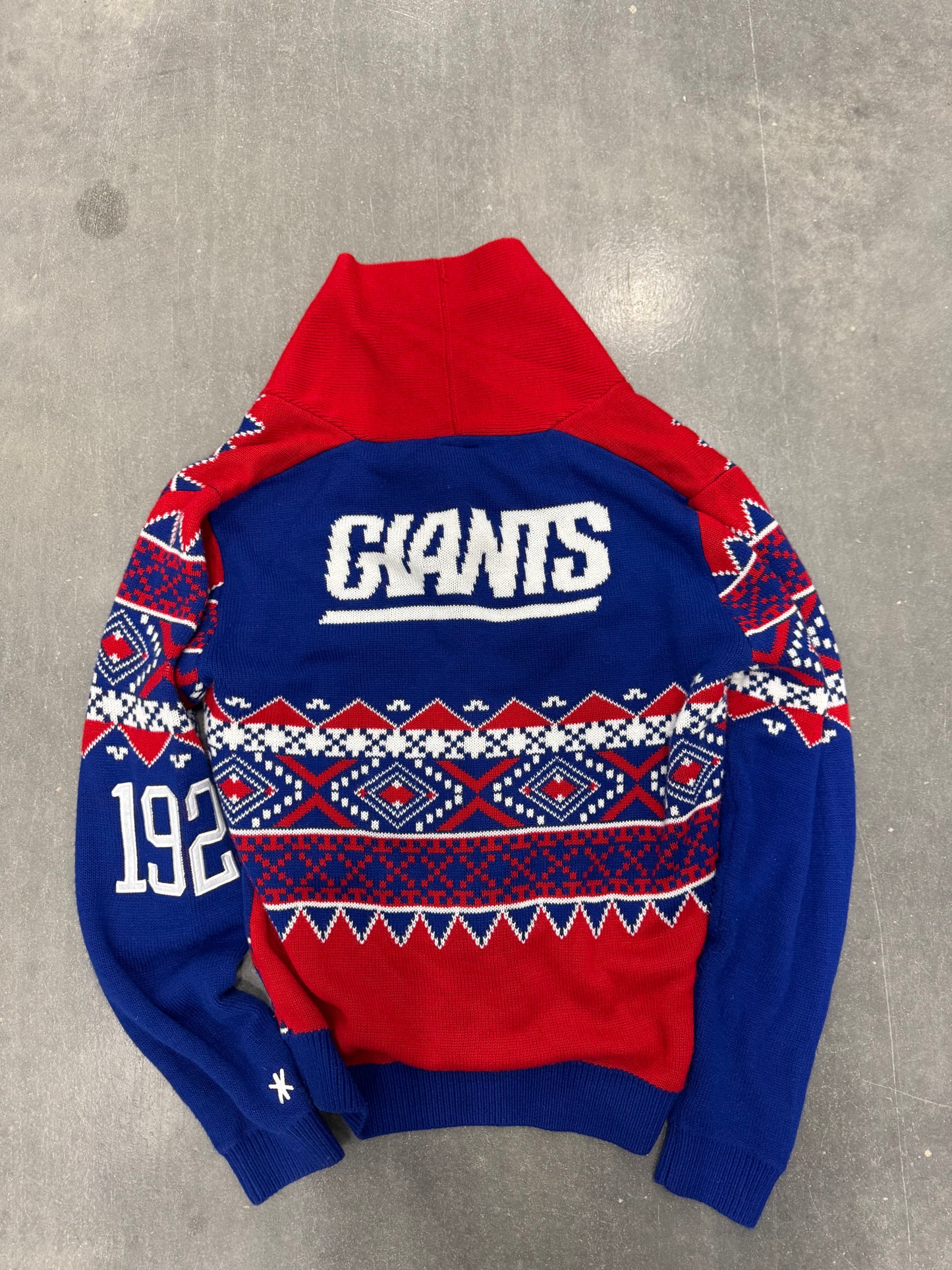 Vintage NY Giants Knit Cardigan - XL