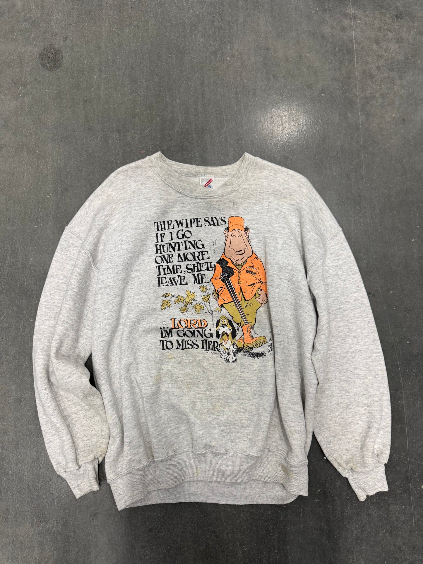 90s Hunting Graphic Crewneck - XL
