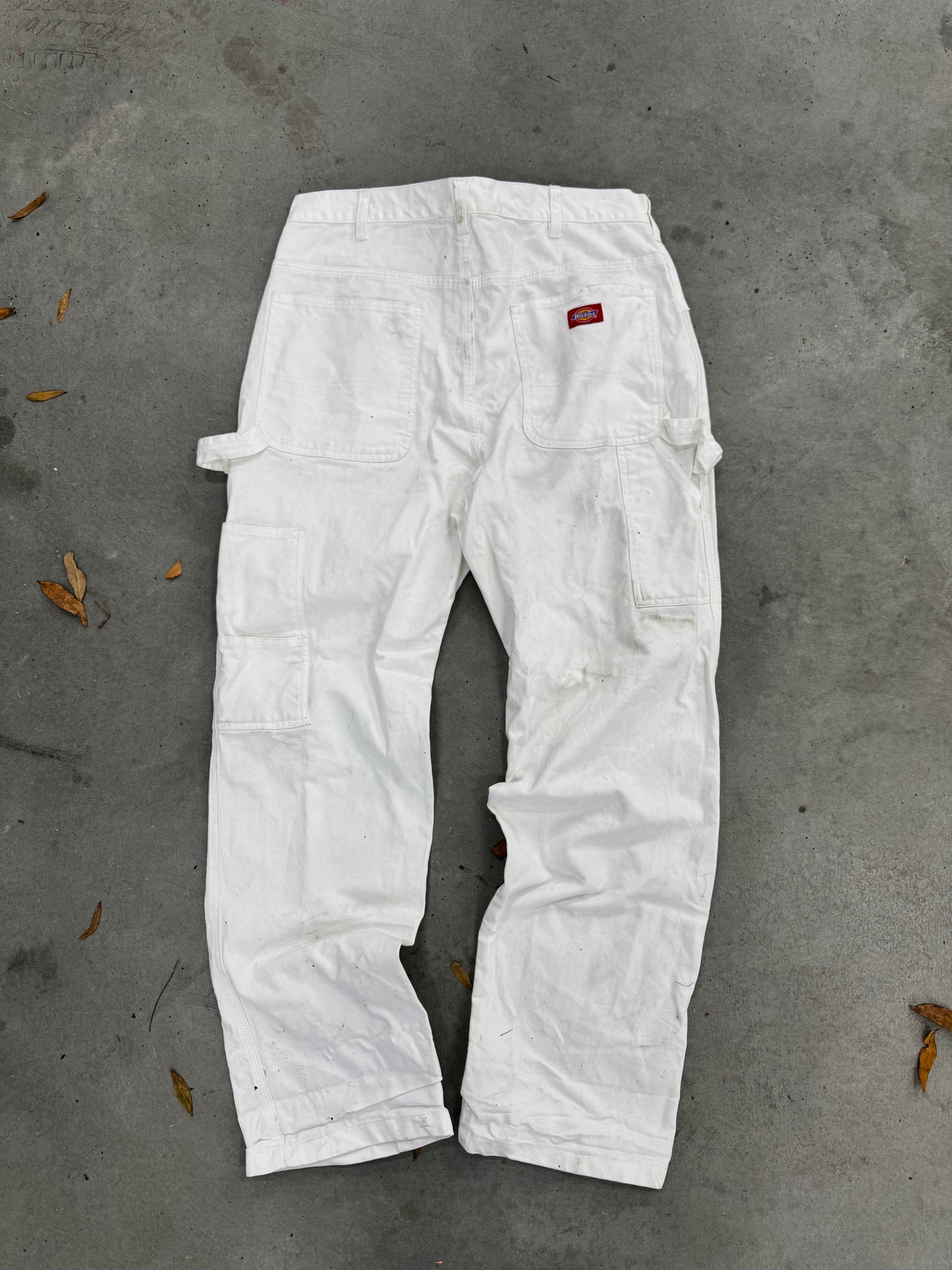 White Dickie Workwear Pants - 34