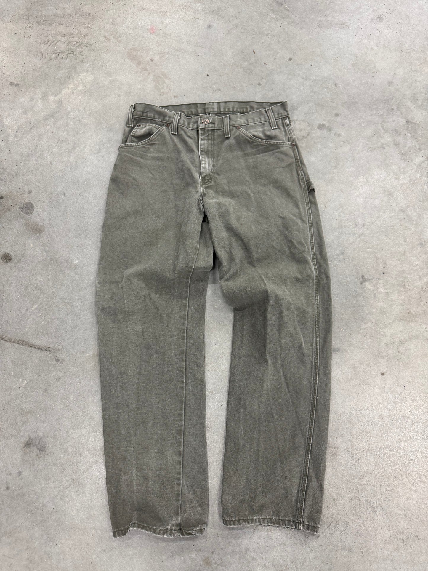 Dickies Green Cargo Workwear Pants - 34
