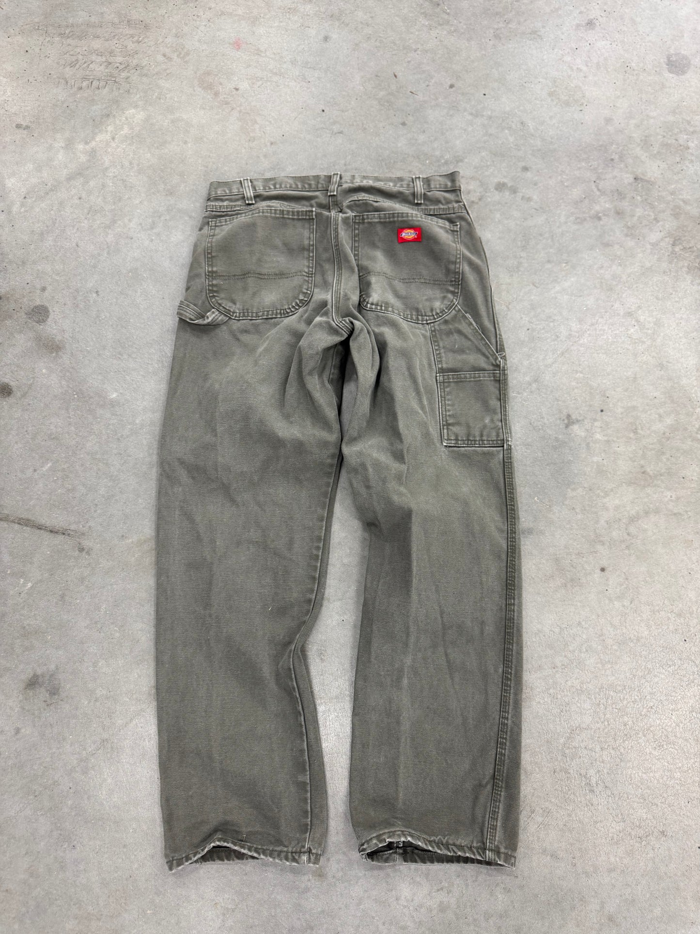 Dickies Green Cargo Workwear Pants - 34