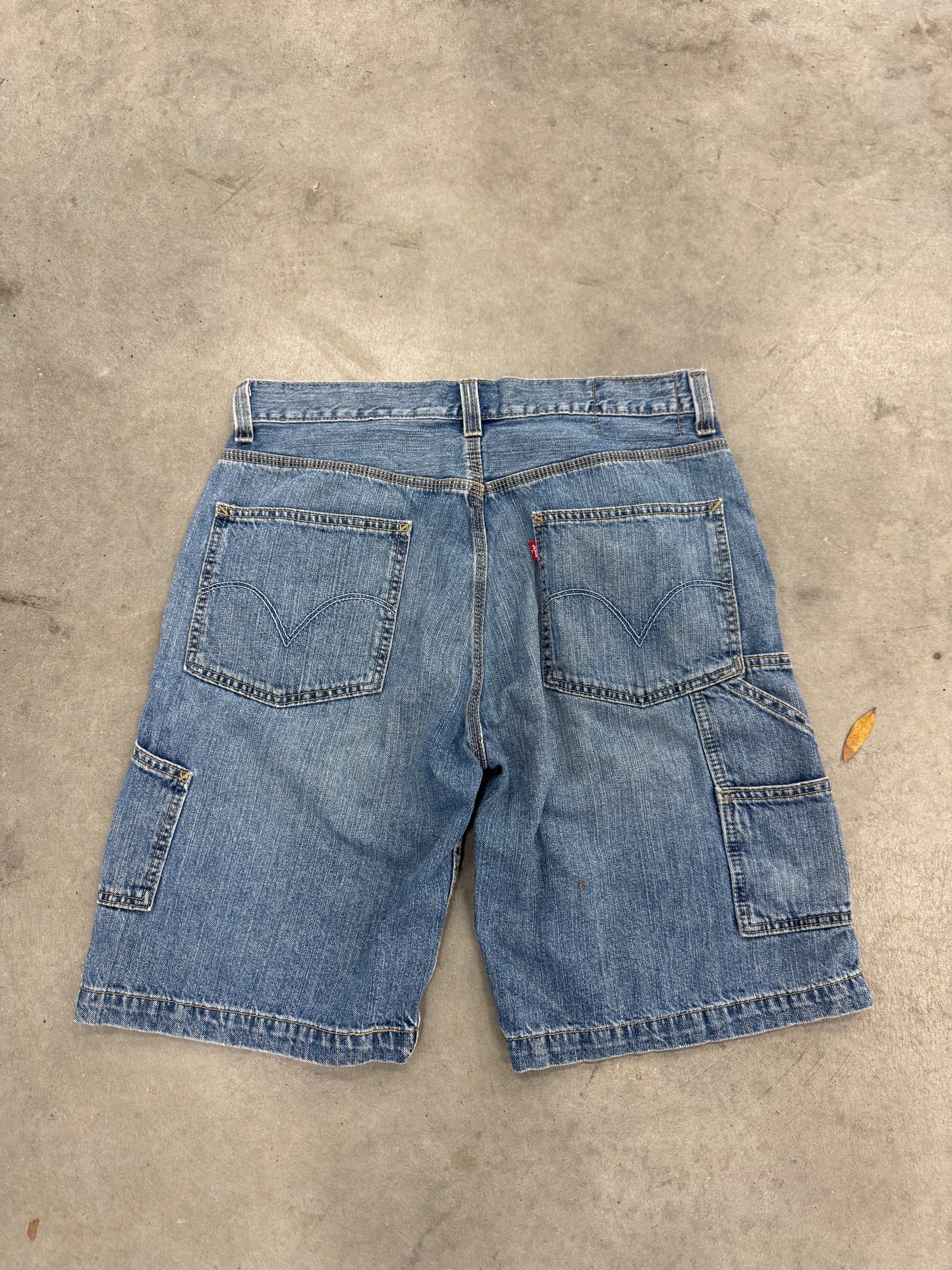 Levi Carpenter Denim Shorts - 33