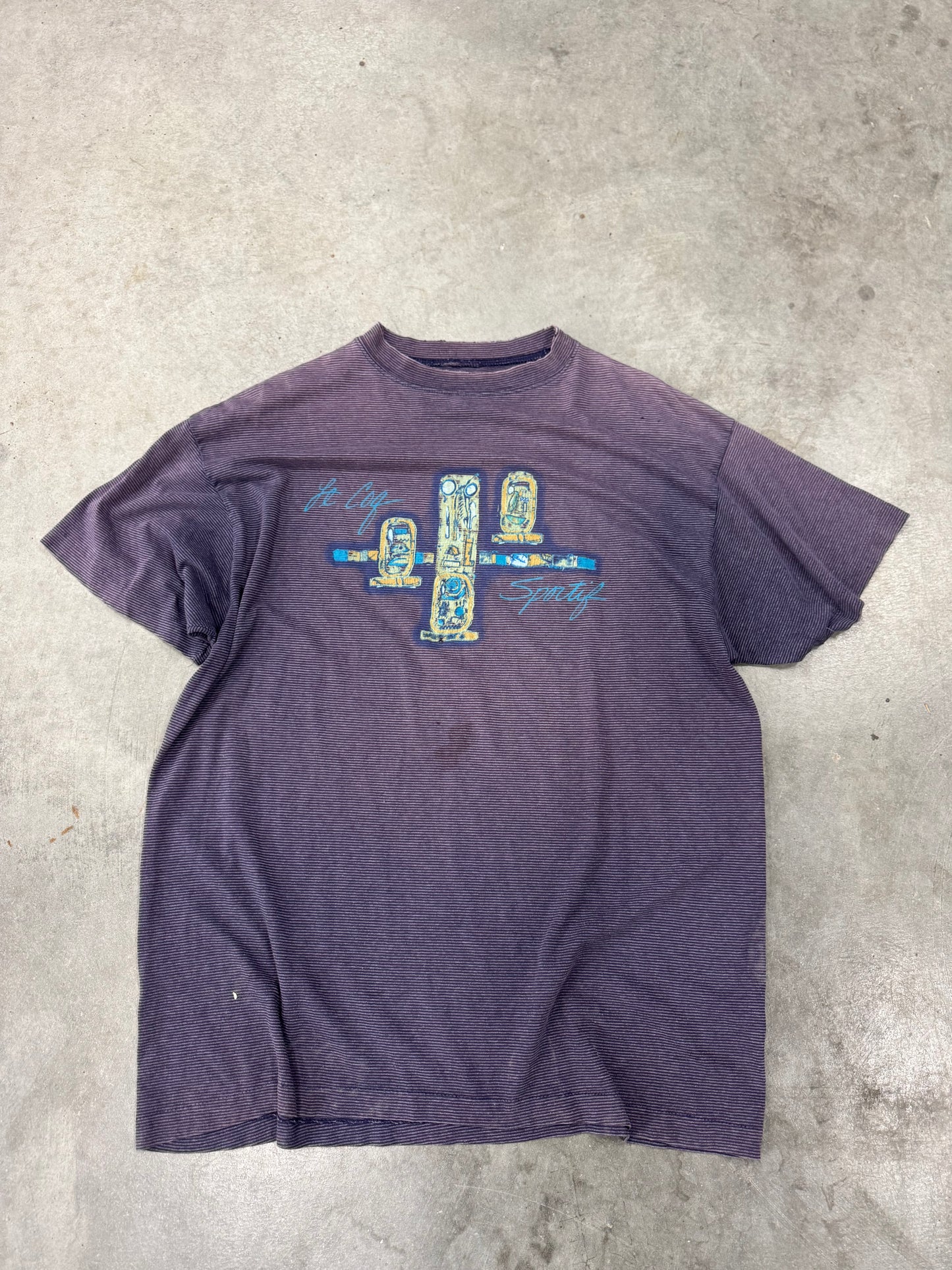 Le Coq Sportiff Vintage Purple Tee - XL