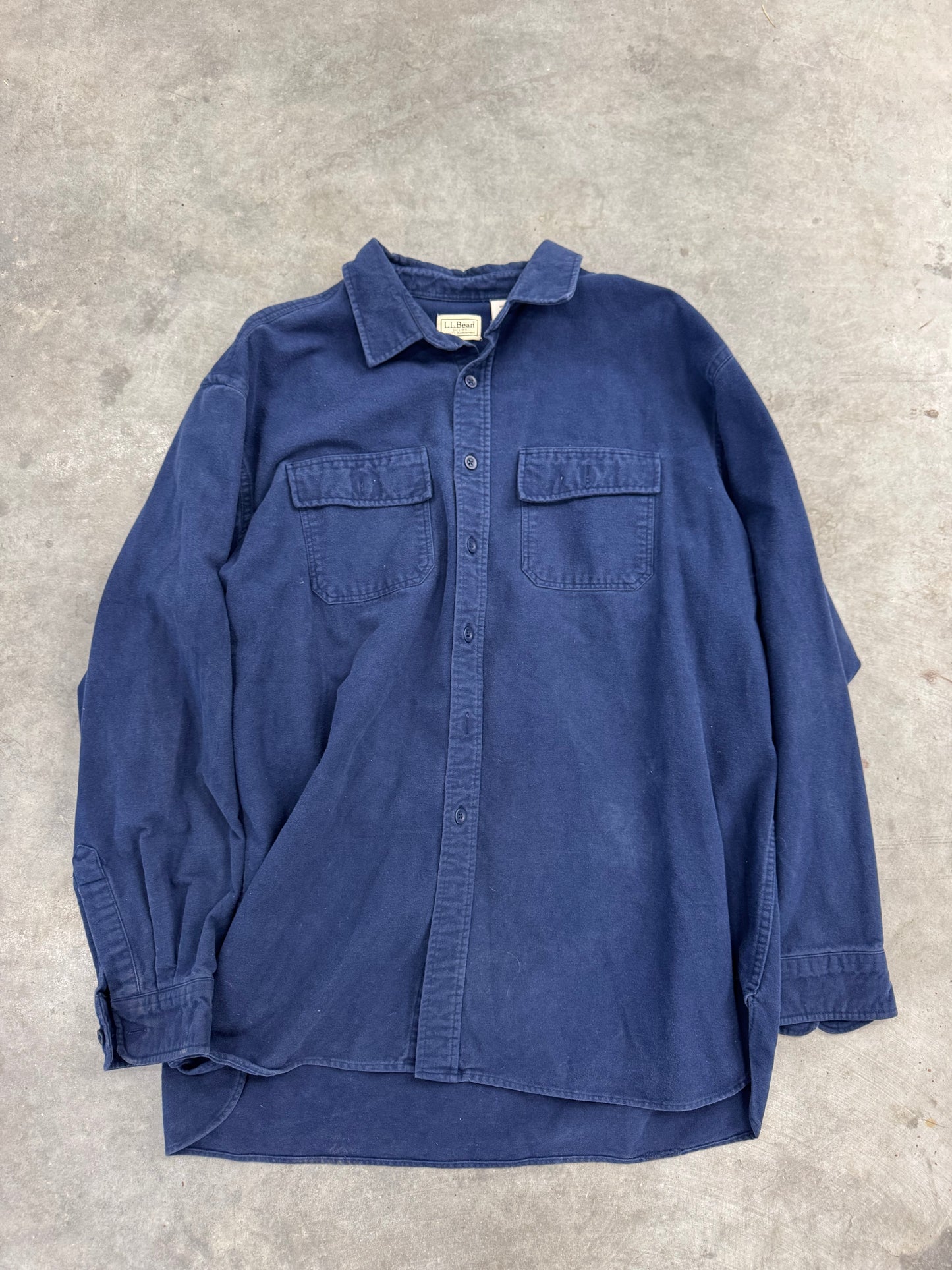 LL Bean Navy Long Sleeve - XL