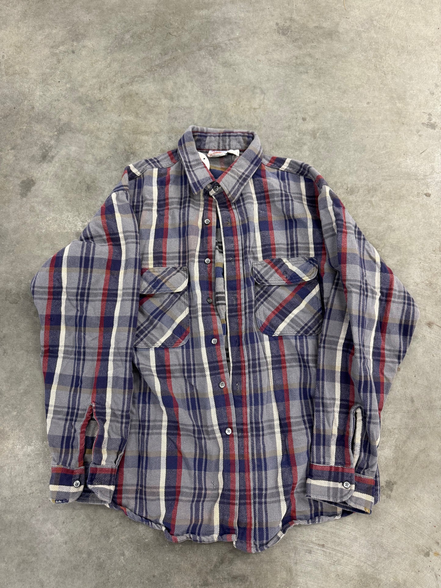 Prentis Heavy Weight Flannel Collared Shirt - L
