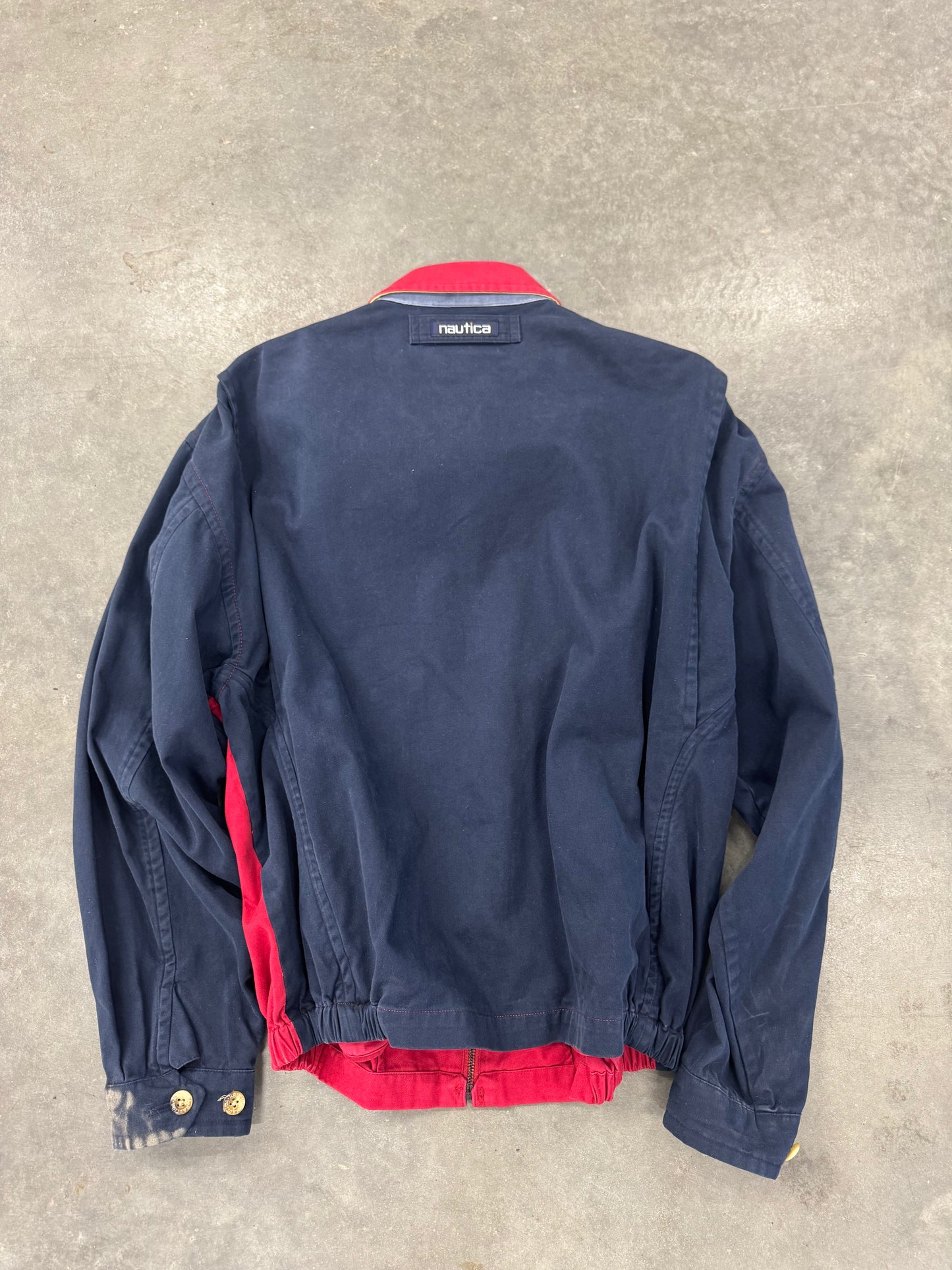 Nautica Red and Navy Competition Jacket - M
