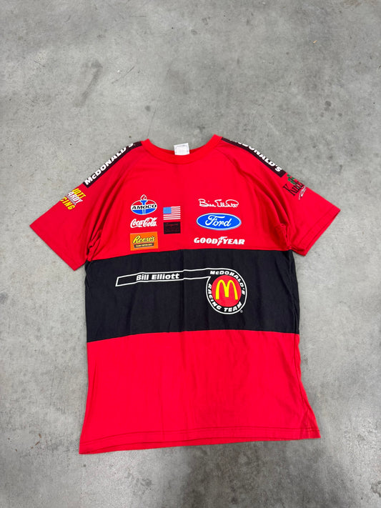 Bill Elliot Mcdonalds Racing Team Red Tee - XXL