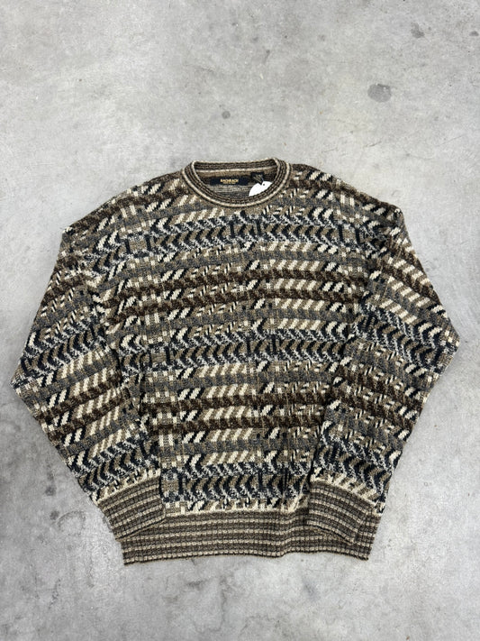 Bachrach Knit Brown Sweater - L