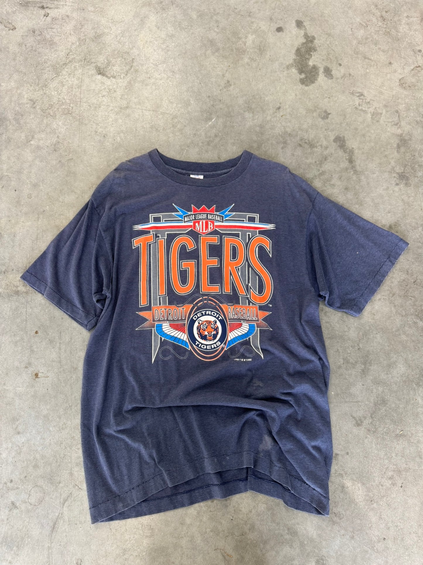 Detroit MLB Tigers Blue Tee - XL