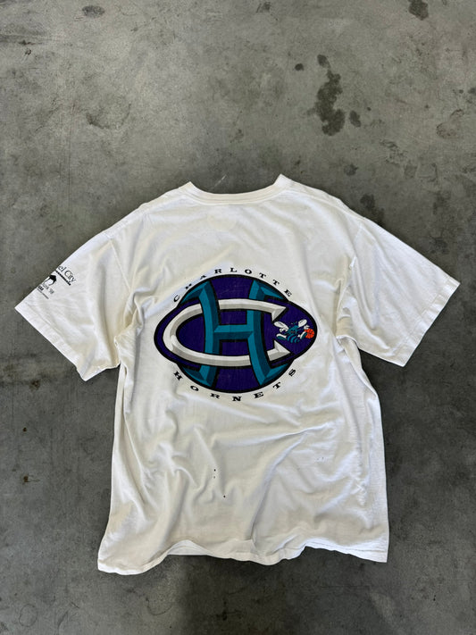 Charlotte Hornets White Tee - XL