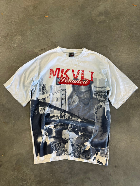 Makaveli Branded Vintage Baby Blue Tee - XXL