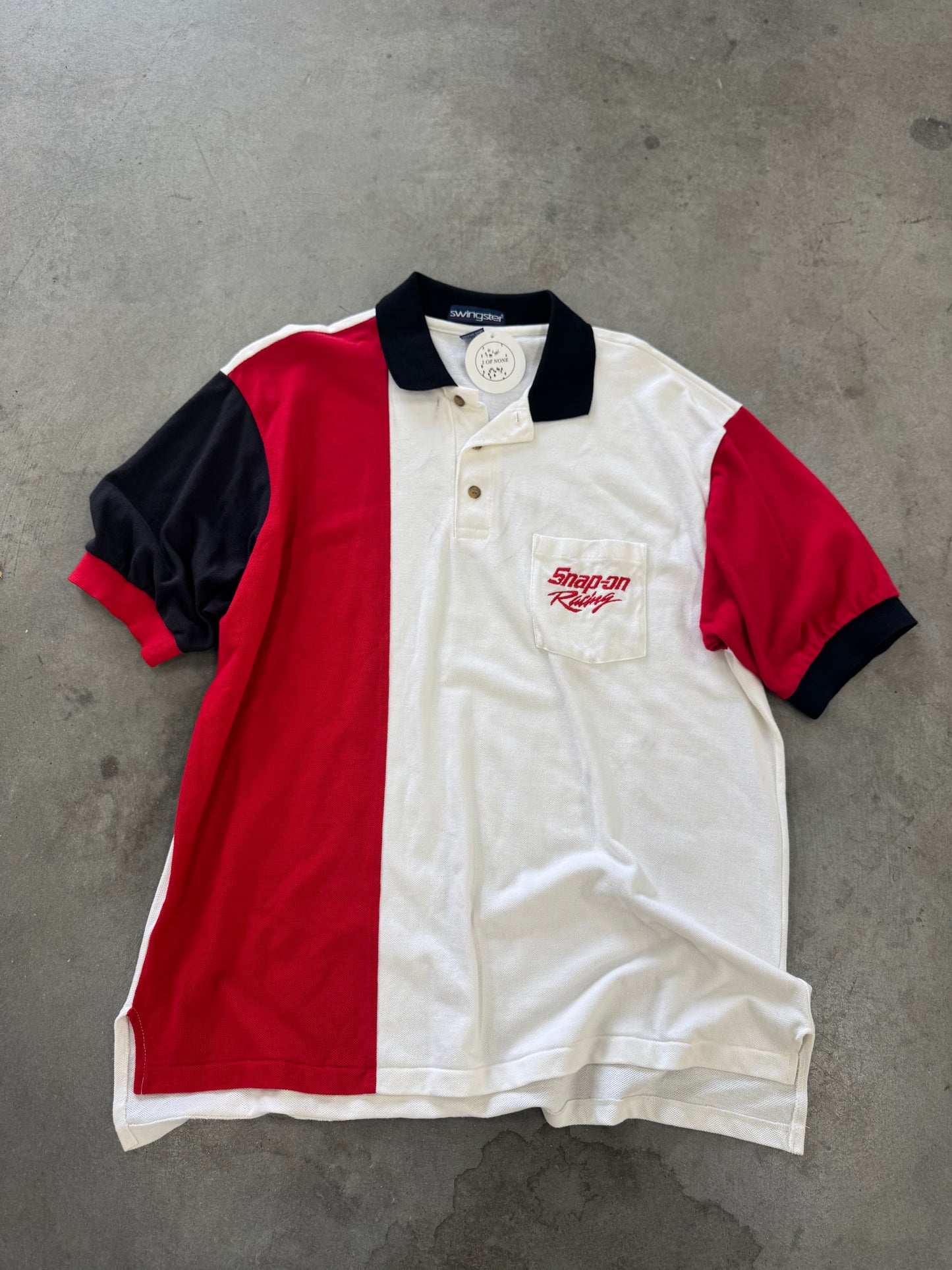 Snap On Racing Color Block Collared Shirt - XL