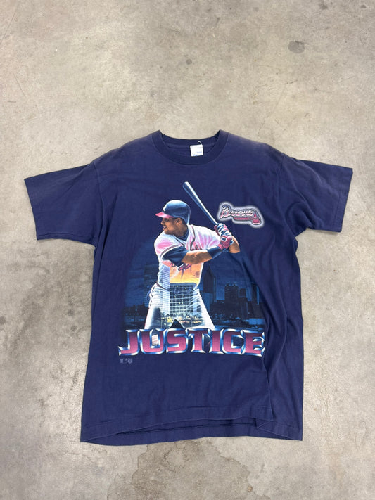 Justice Braves Navy Tee - L