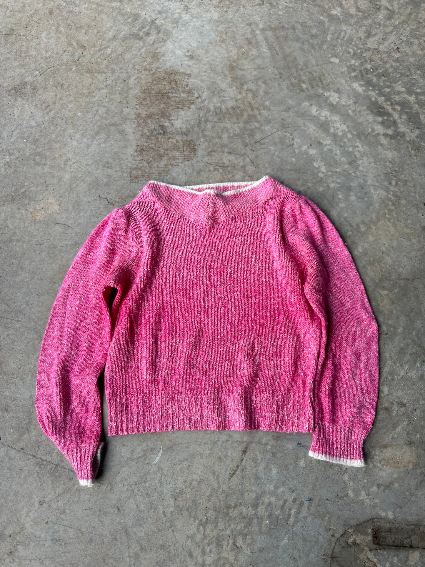 Nicole Curle Pink Sweater