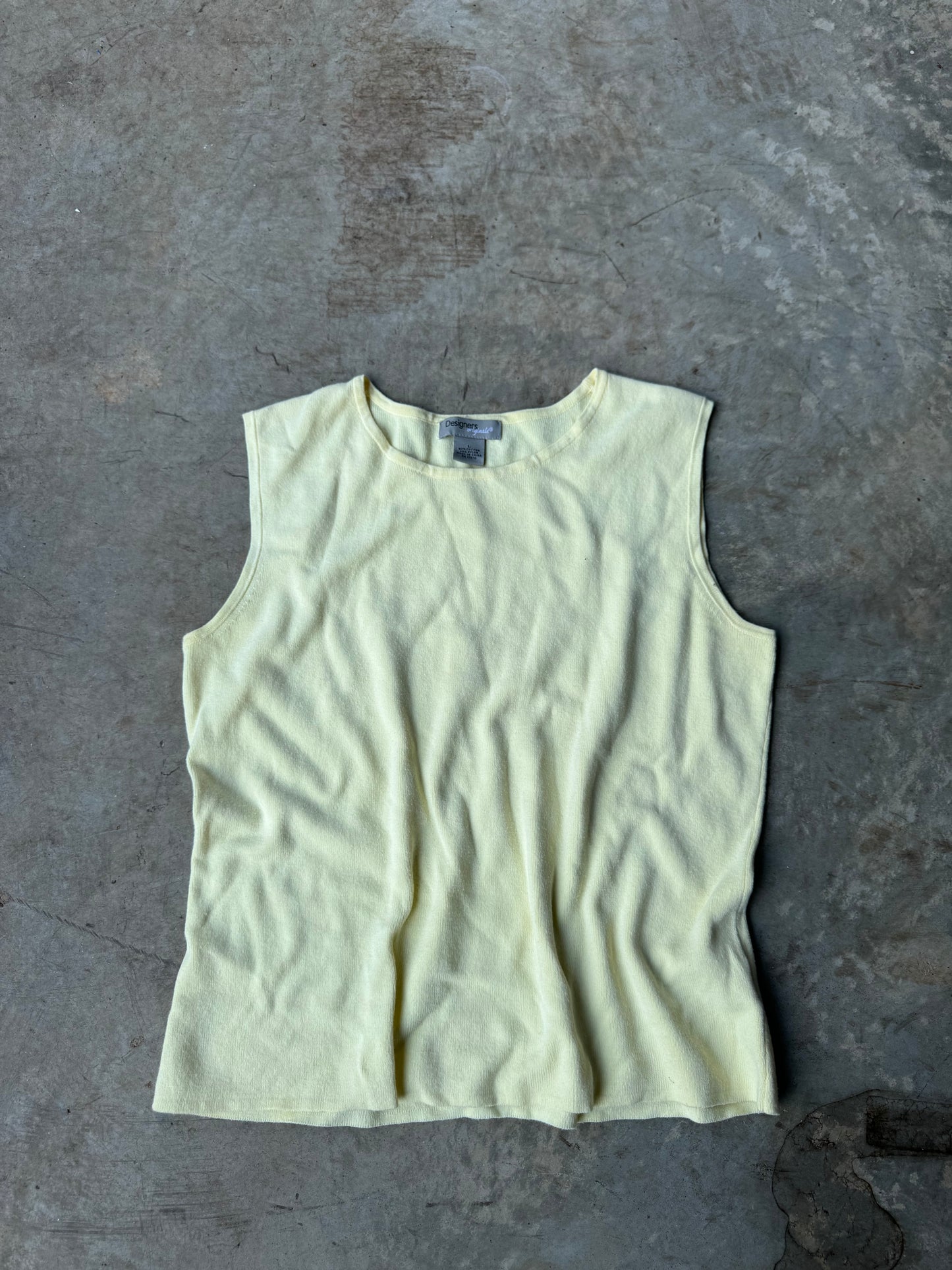 Womens Yellow Tank Top